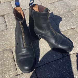 Ariat Black Leather womens  Boots with Zipper